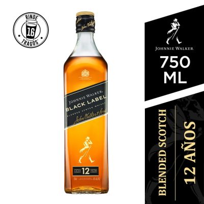 Whisky JOHNNIE WALKER Black Label Botella 750ml