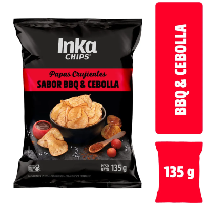 Papas Inka Chips BBQ & Cebolla 135 gr