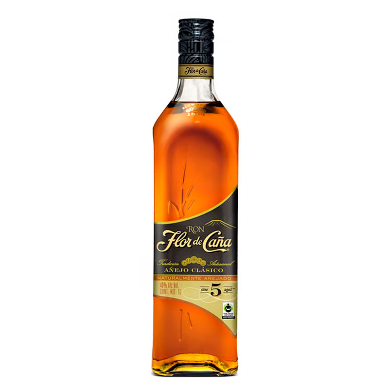Pide-Ron-FLOR-DE-CANA-Anejo-5-anos Ron FLOR DE CAÑA Añejo 5 años Botella 750ml - Imagen 1