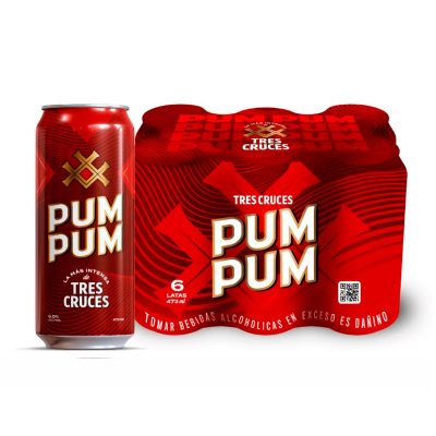 Cerveza TRES CRUCES Pum Pum 473ml Pack 6un