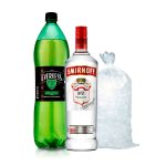 Combo Vodka Smirnoff Red botella 700mL + Evervess 1.5L + Hielo 1.5kg - Imagen 5