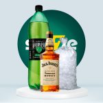 Combo Whisky Jack Daniels Tennessee Honey Botella 750 mL + Evervess 1.5L + Hielo 1.5kg