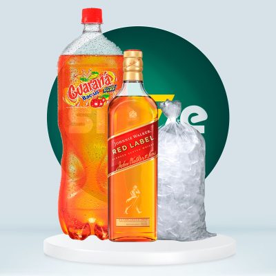 Combo Whisky Red Label + Guaraná 2L + Hielo 1.5kg