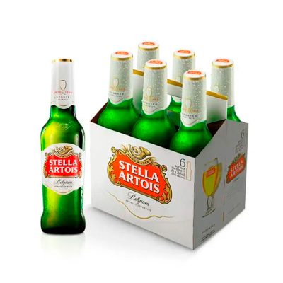 Cerveza STELLA ARTOIS Six Pack Botella 330ml