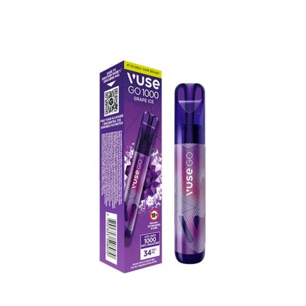 Vapeador Electrónico Vuse Go Grape Ice 1000 Puffs