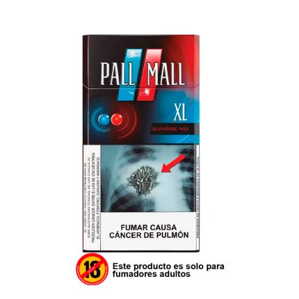 Cigarros PALL MALL Sunrise XL Cajetilla 20 und