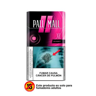 Cigarros PALL MALL Sunset XL Cajetilla 20 Und