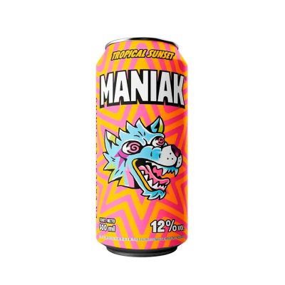Bebida RTD MANIAK Tropical Sunset Lata 500ml