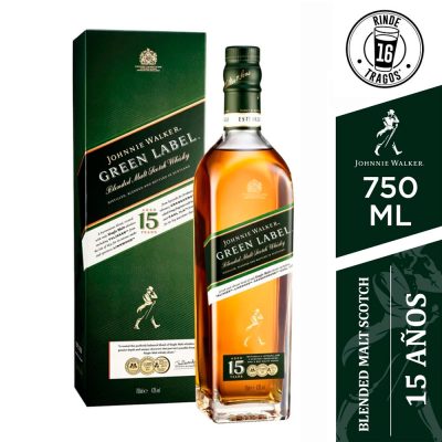 Whisky JOHNNIE WALKER Green Label 750ml