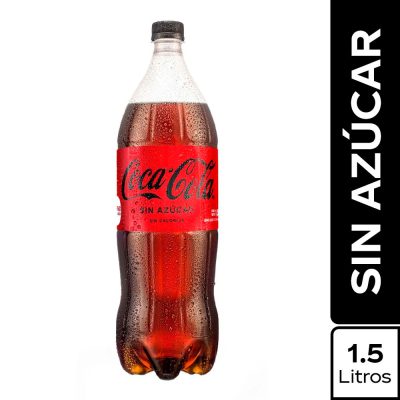 Gaseosa COCA COLA Sin Azúcar Botella 1.5L