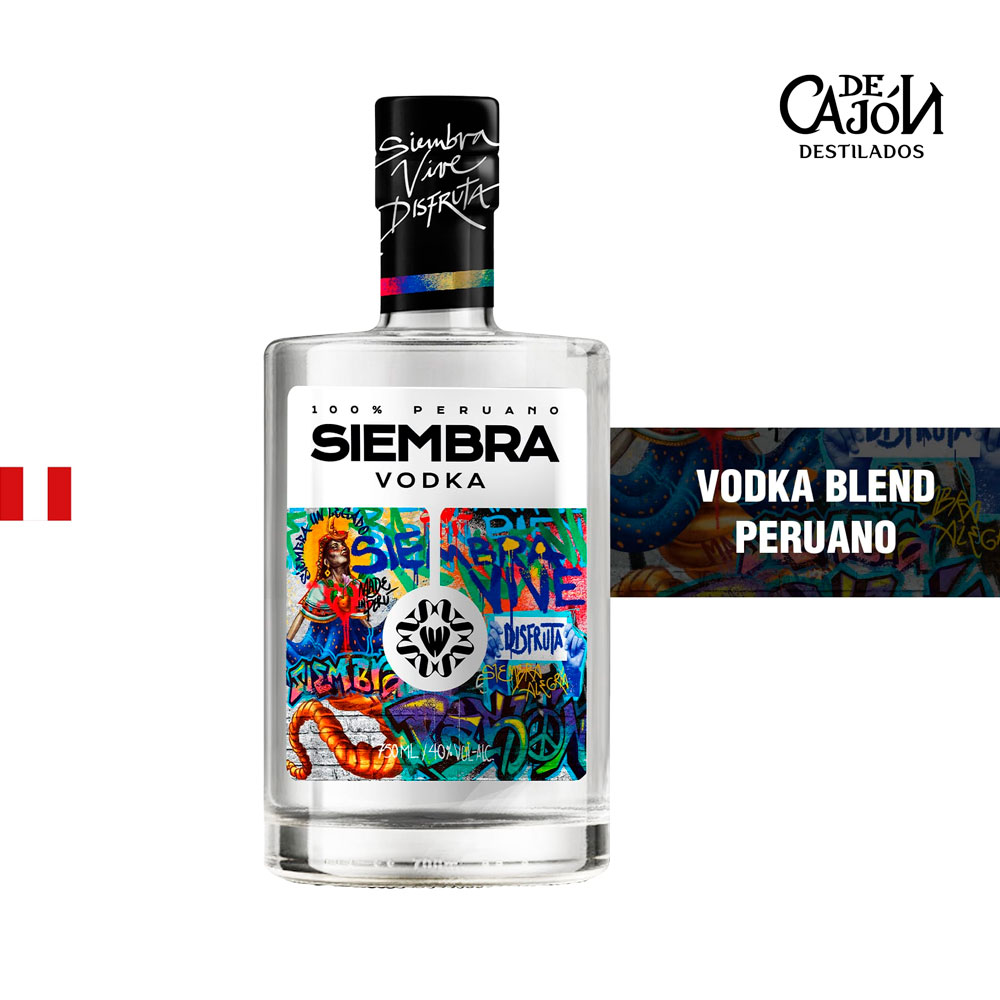 Vodka-SIEMBRA-Peruano-750ml Vodka SIEMBRA Peruano 750ml - Imagen 1