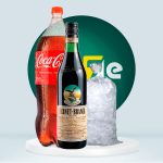Combo Licor FERNET BRANCA + Coca Cola 2.25L + Hielo 1.5kg