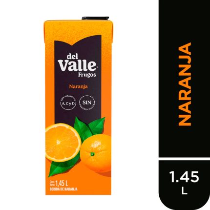 Bebida de Naranja Frugos del Valle Caja 1.45L