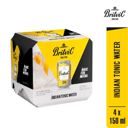 Agua Tónica BRITVIC Pack 4 Latas 150 mL