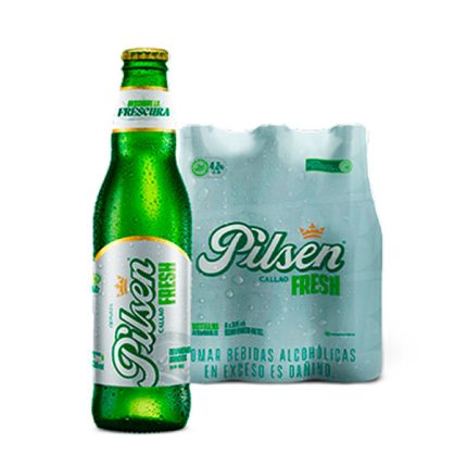 Cerveza PILSEN Callao FRESH Botella 305ml Paquete x 6un