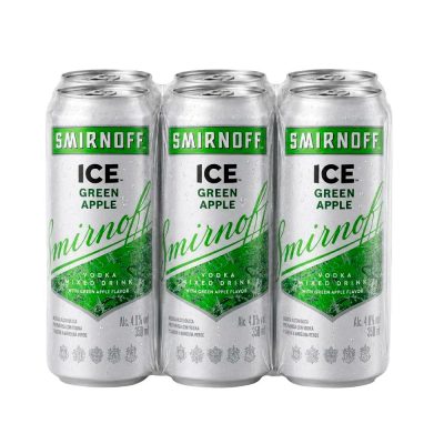 Sixpack Bebida Smirnoff Ice Green Apple 355ml