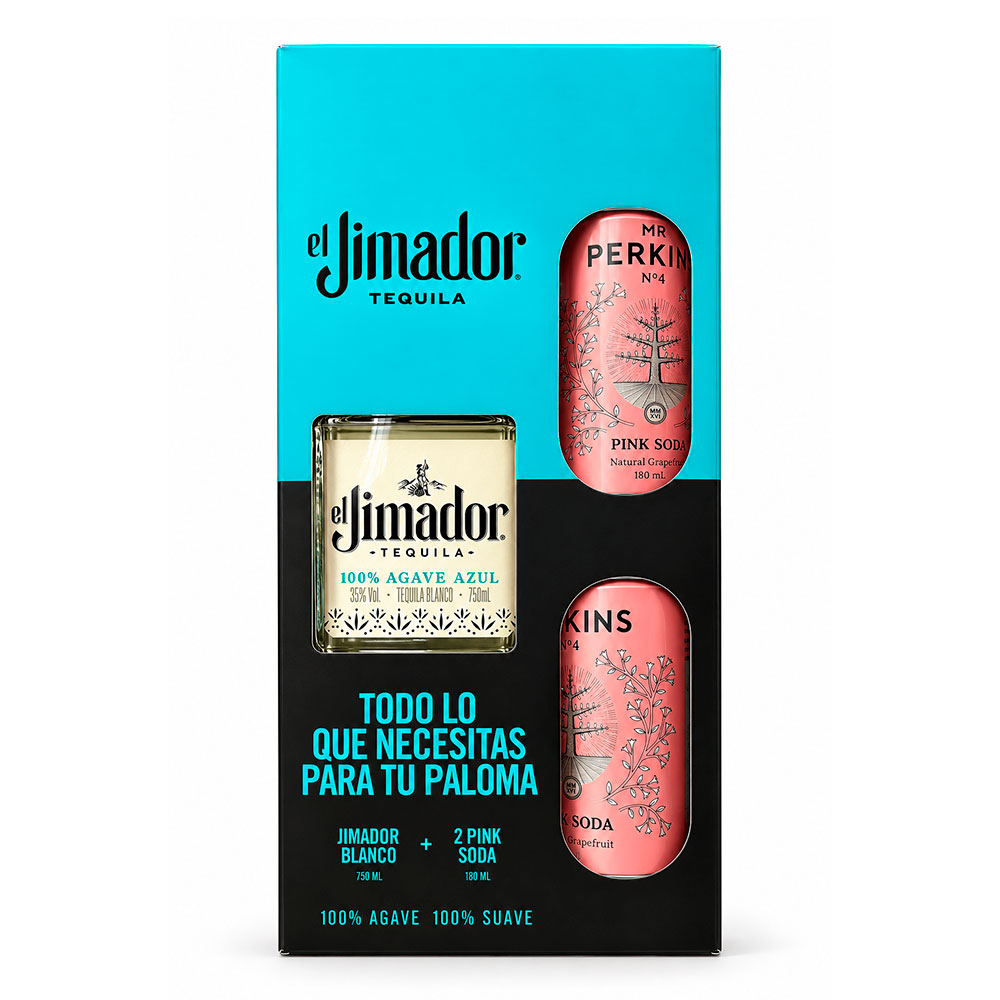 Pack Tequila JIMADOR: EL JIMADOR Blanco 750ml + 2 Pink Soda